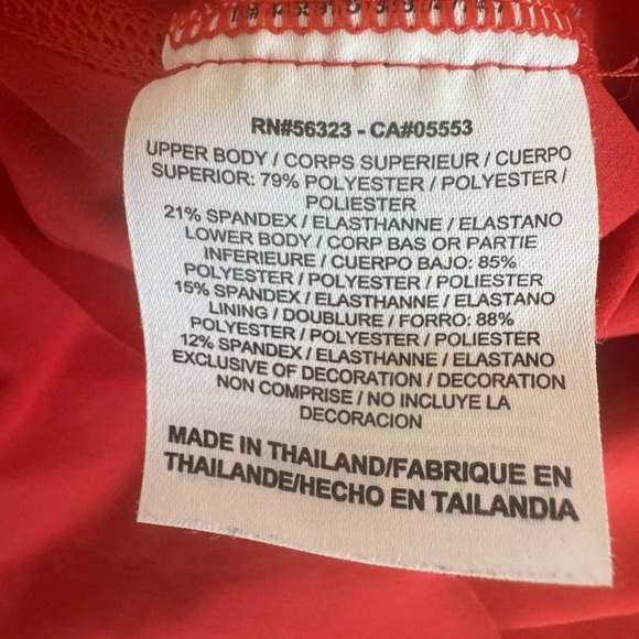 NIKE GOLF Dri-fit Dress Red Airflow Pinhole Fabric Lined Size Medium (10) - Picture 7 of 9